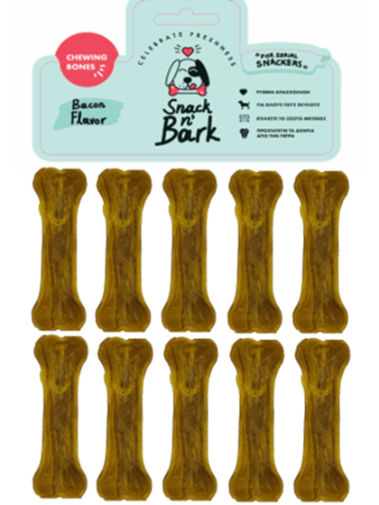 Snack n' Bark Bone pressed with flavor chicken 8cm 20gr 10 τμχ